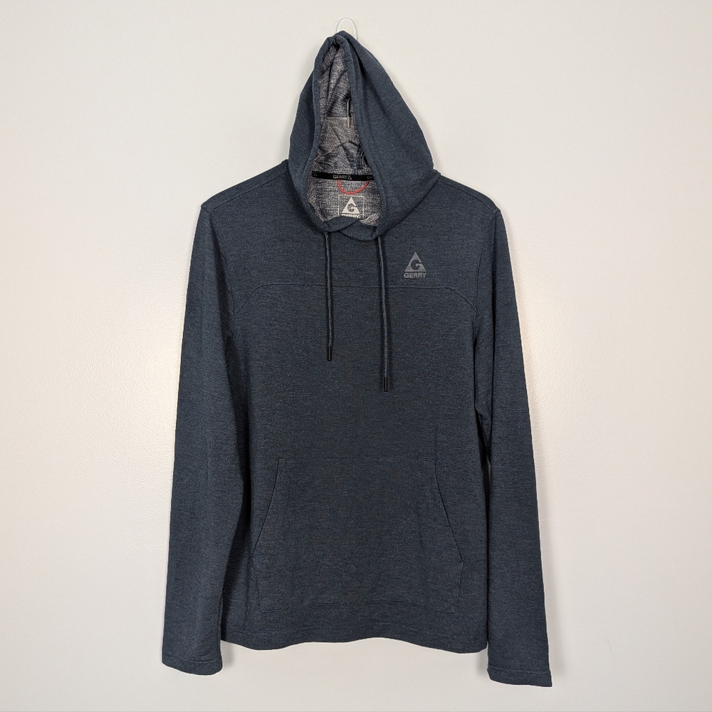 Gerry Men's Lightweight Hooded Sweatshirt Teal Medium